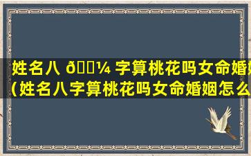 姓名八 🐼 字算桃花吗女命婚姻（姓名八字算桃花吗女命婚姻怎么样）